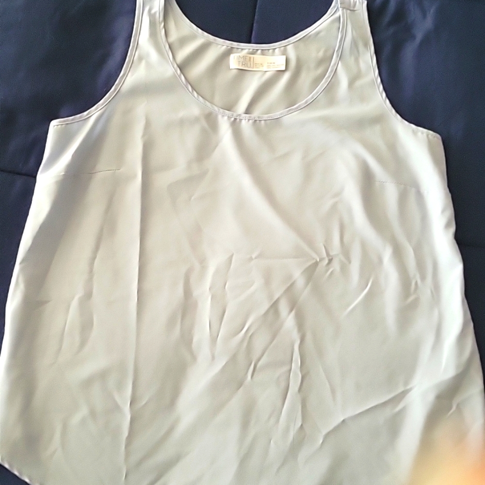 Time and Tru Tank Top Light Blue Size Small